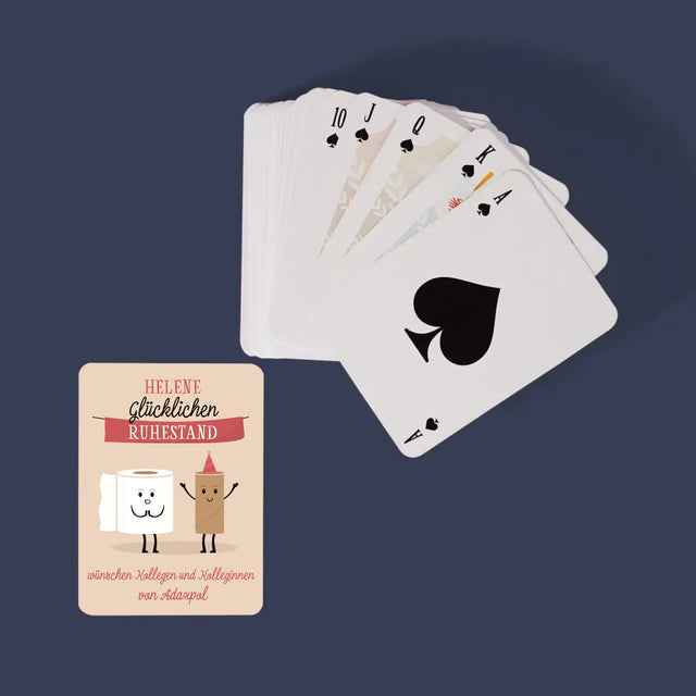 Name Und Unterschrift: Glücklichen Ruhestand - Spielkarten