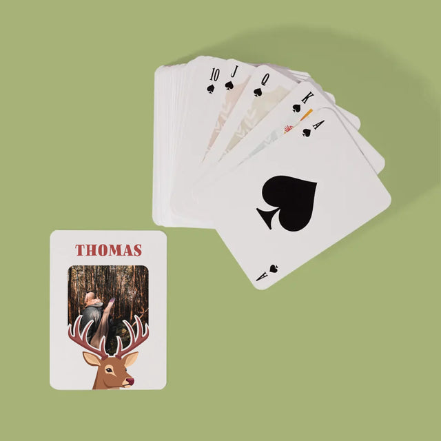 Foto Und Unterschrift: Der Hirsch - Spielkarten