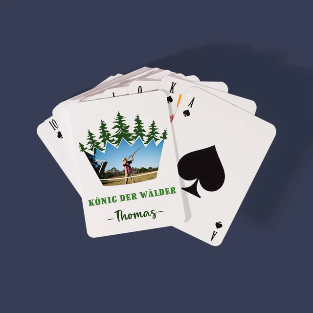 Form-Collage: König Der Wälder - Spielkarten
