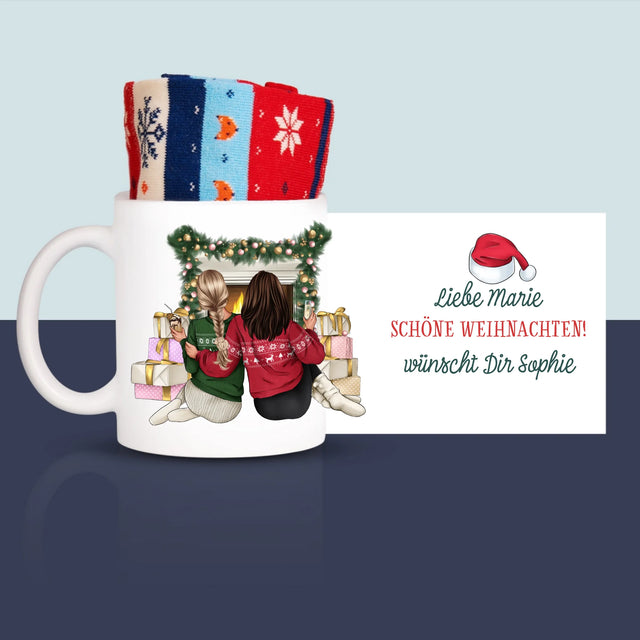 Avatar Creator: Weihnachten Freundinnen - Wintersocken In Einer Tasse
