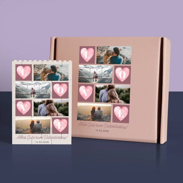 Fotocollage: Ich liebe dich – Bedruckte LEGO-Steine | DE