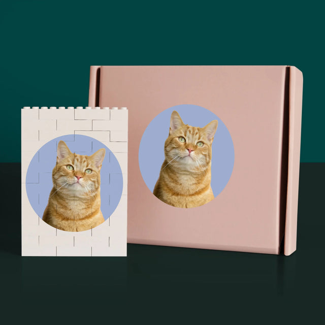 Fotocollage: Ich Liebe Dich Initialen - Lego-Steine