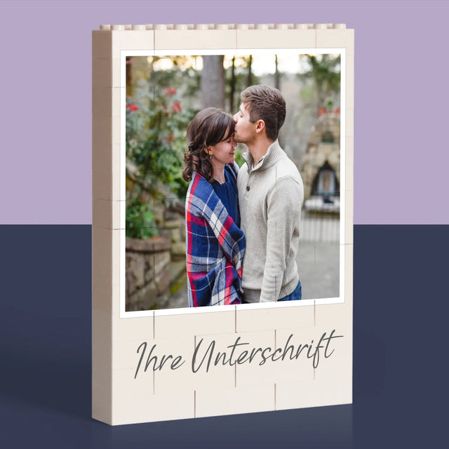 Foto Und Unterschrift: Papa Baby Hand - Lego-Steine