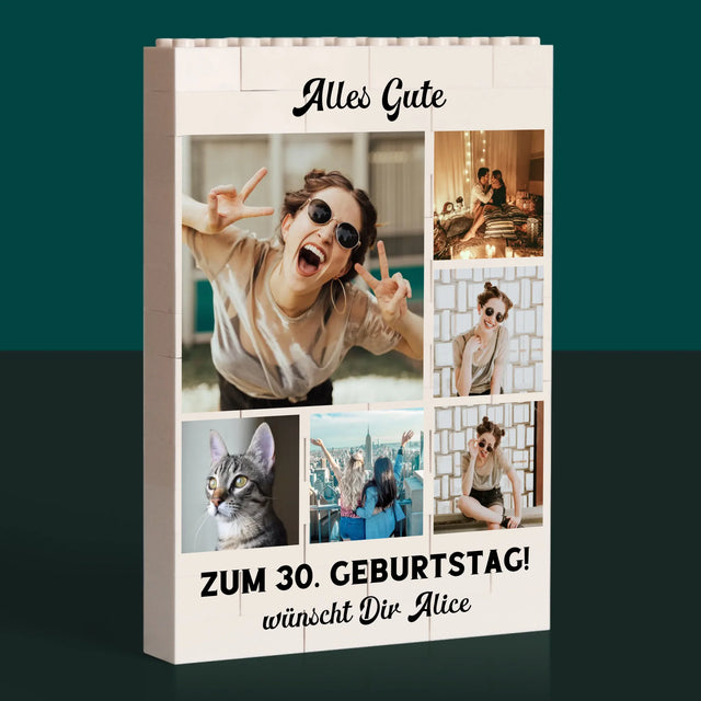 Fotocollage: Jubiläum – Bedruckte LEGO-Steine | DE