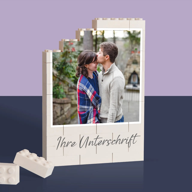 Foto Und Unterschrift: Papa Baby Hand - Lego-Steine