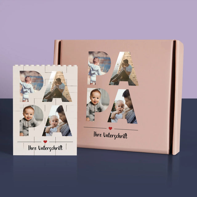 Fotocollage: Weihnachtsbaum - Lego-Steine