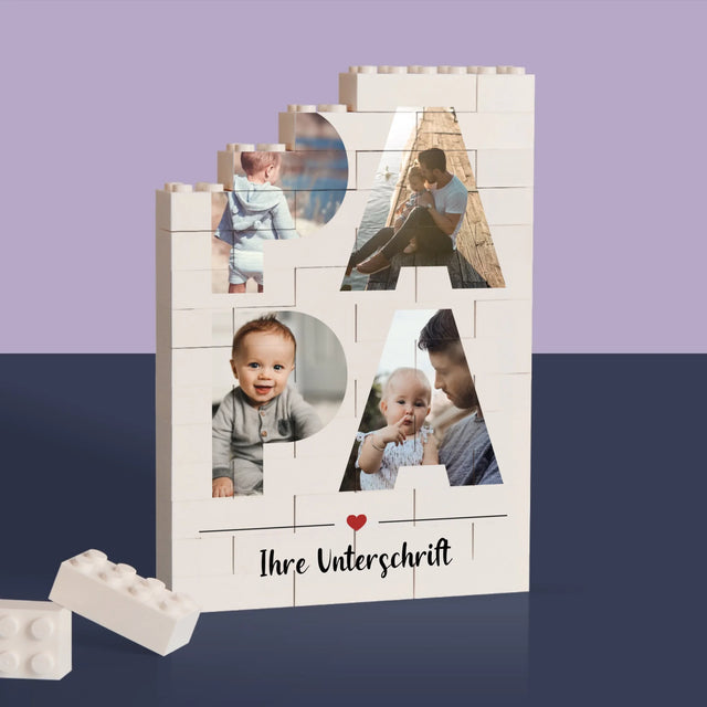 Fotocollage: Weihnachtsbaum - Lego-Steine