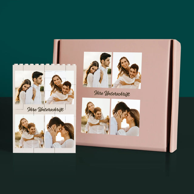 Fotocollage: Familie - Lego-Steine