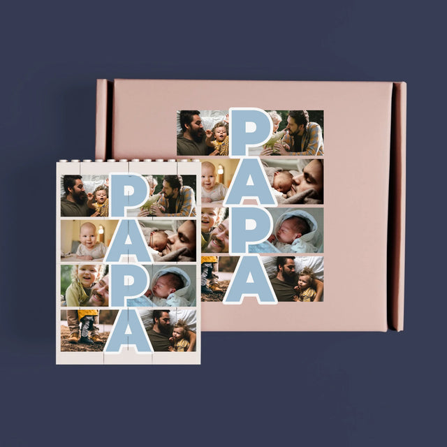 Buchstaben-Collage: 18. Geburtstag - Lego-Steine