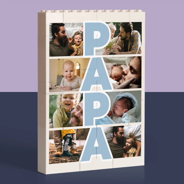 Buchstaben-Collage: 18. Geburtstag - Lego-Steine