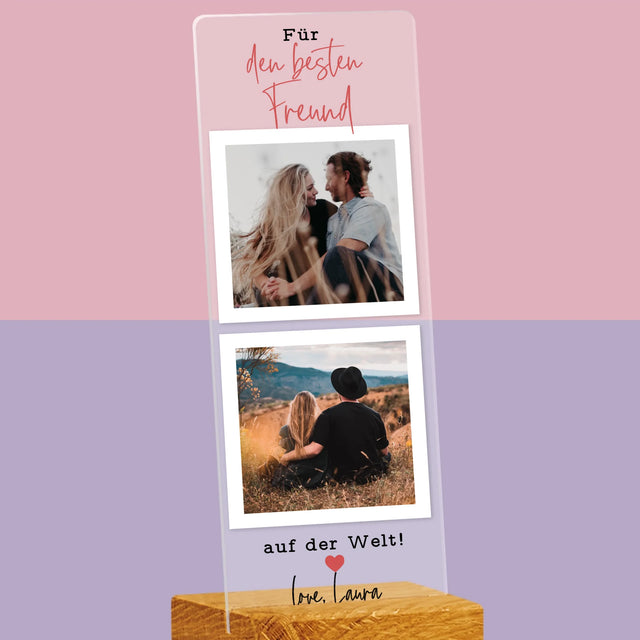 Foto Und Unterschrift: Der Beste Angler - Foto Auf Acrylglas Fotokabine