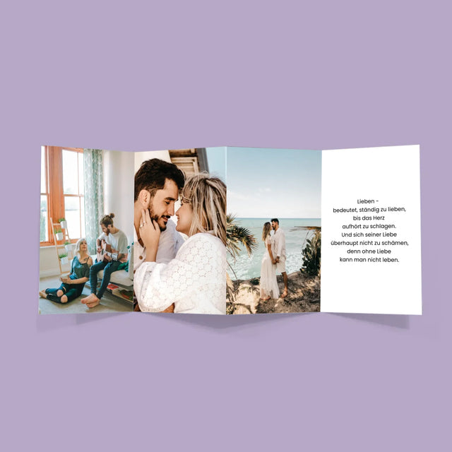 Fotocollage: Fotos Im Herzen - Fotos, Harmonikaartig Gefaltet