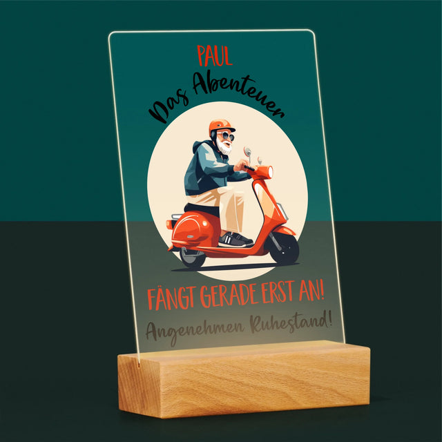 Name Und Unterschrift: Das Abenteuer Fängt Gerade Erst An - Druck Auf Acrylglas