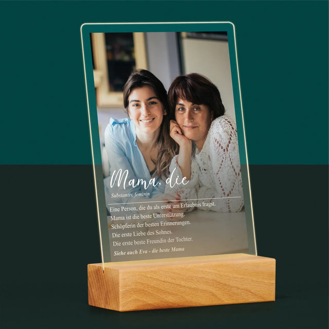 Foto Und Unterschrift: Mama Definition - Druck Auf Acrylglas