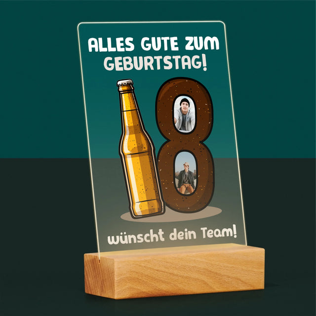 Fotocollage: 18 Bier - Druck Auf Acrylglas