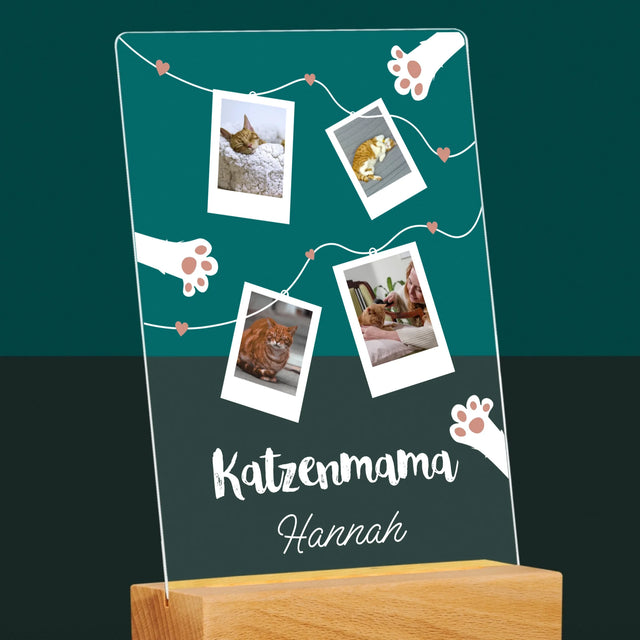Fotocollage: Katzenmama-Polaroids - Druck Auf Acrylglas
