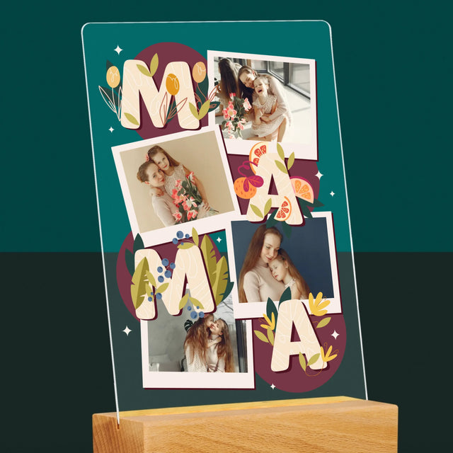 Fotocollage: Buchstaben Mama - Druck Auf Acrylglas