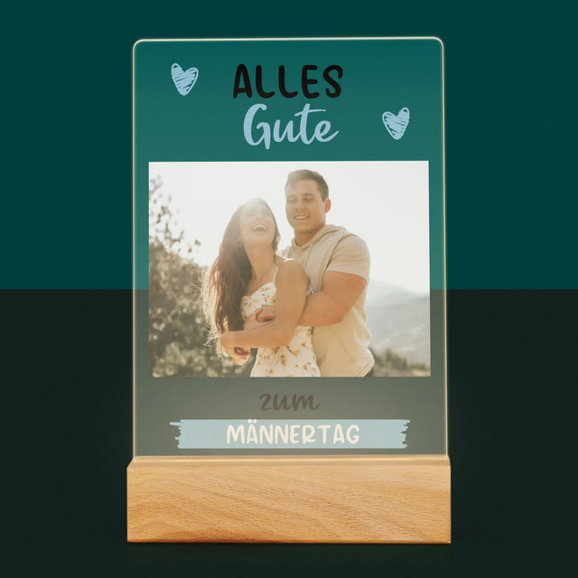 Foto Und Unterschrift: Alles Gute Zum Männertag - Druck Auf Acrylglas