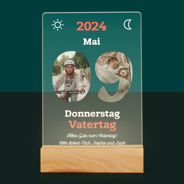 Buchstaben-Collage: Vatertag Kalenderblatt - Druck Auf Acrylglas
