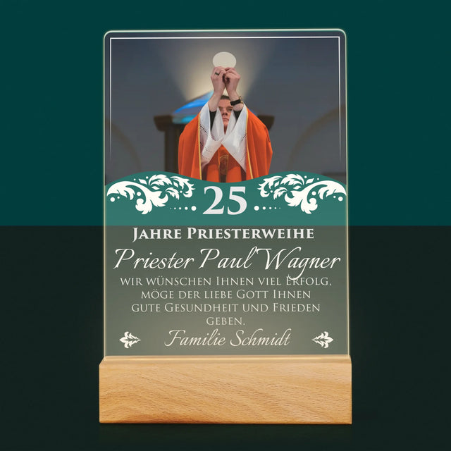 Foto Und Unterschrift: Jubiläum Der Priesterweihe - Druck Auf Acrylglas