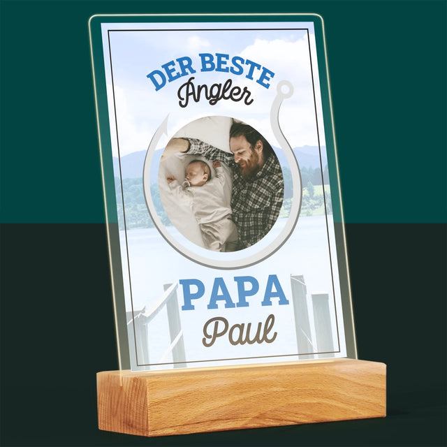 Foto Und Unterschrift: Bester Angel-Vater - Druck Auf Acrylglas