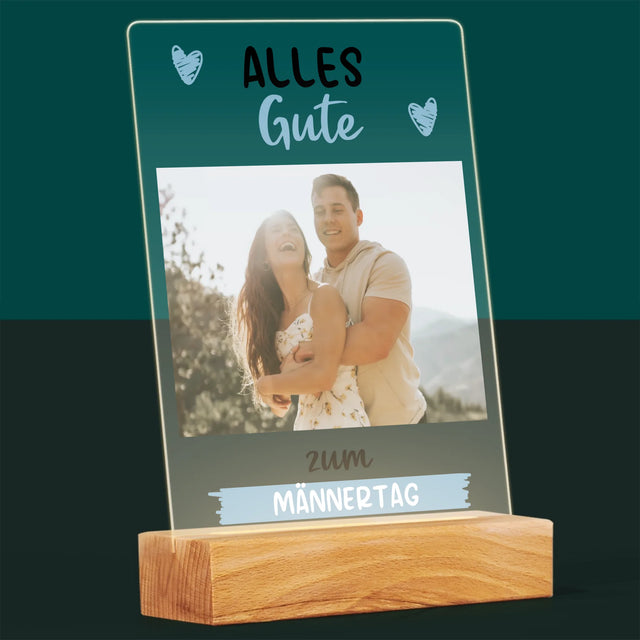 Foto Und Unterschrift: Alles Gute Zum Männertag - Druck Auf Acrylglas