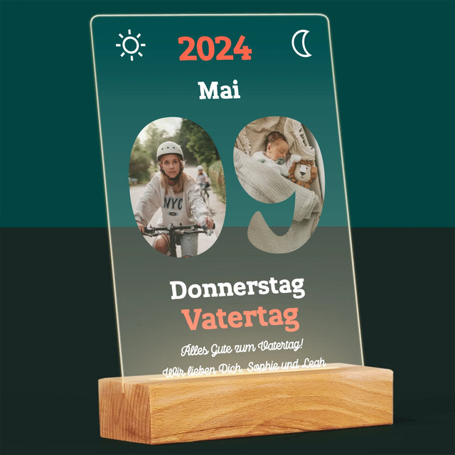 Buchstaben-Collage: Vatertag Kalenderblatt - Druck Auf Acrylglas