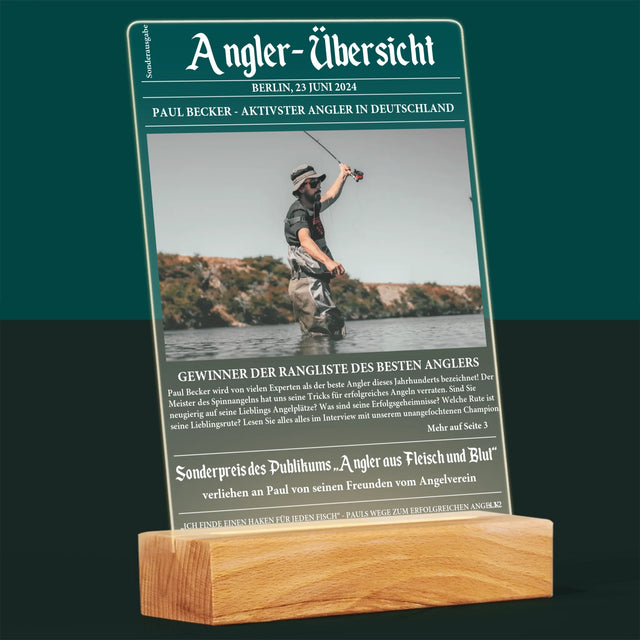 Foto Und Unterschrift: Angler- Übersicht - Druck Auf Acrylglas