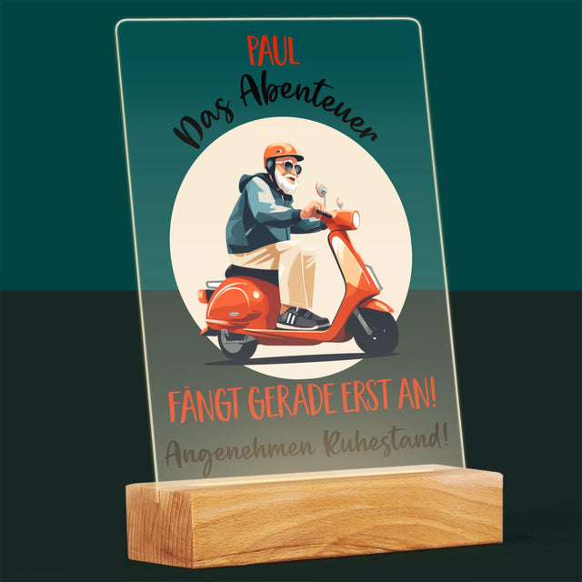 Name Und Unterschrift: Das Abenteuer Fängt Gerade Erst An - Druck Auf Acrylglas