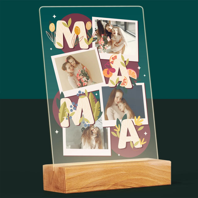 Fotocollage: Buchstaben Mama - Druck Auf Acrylglas