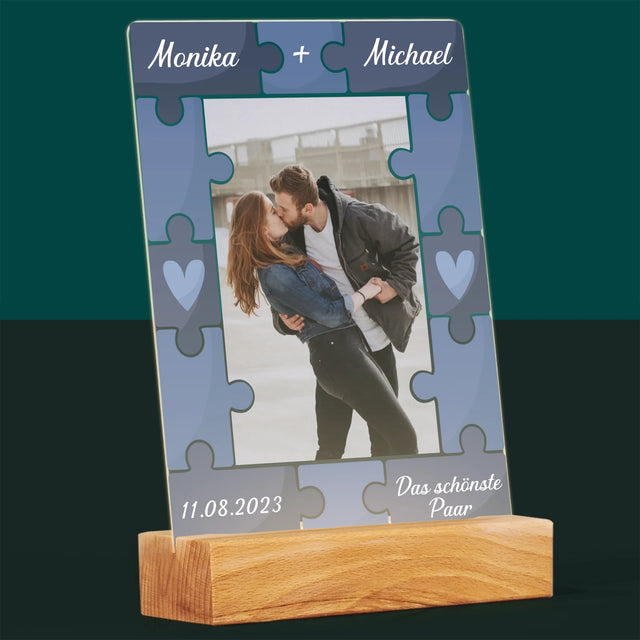 Foto Und Unterschrift: Puzzle + Foto - Druck Auf Acrylglas