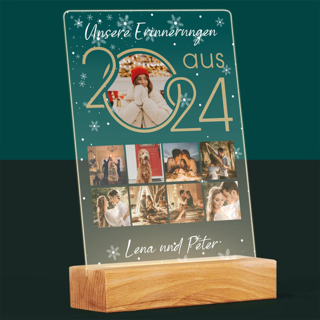 Fotocollage: Unsere Erinnerungen Aus Dem Jahr - Druck Auf Acrylglas