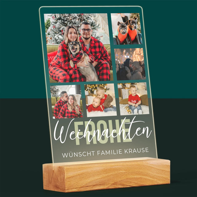 Fotocollage: Frohe Weihnachten - Druck Auf Acrylglas