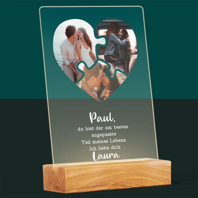 Fotocollage: Valentinstag-Puzzle - Druck Auf Acrylglas