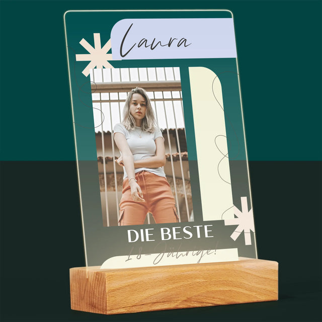 Foto Und Unterschrift: Beste 18-Jährige - Druck Auf Acrylglas