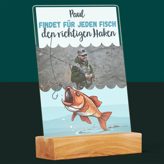 Foto Und Unterschrift: Den Haken Finden - Druck Auf Acrylglas