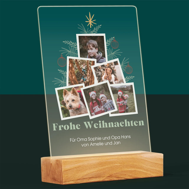 Fotocollage: Weihnachtsbaum - Druck Auf Acrylglas