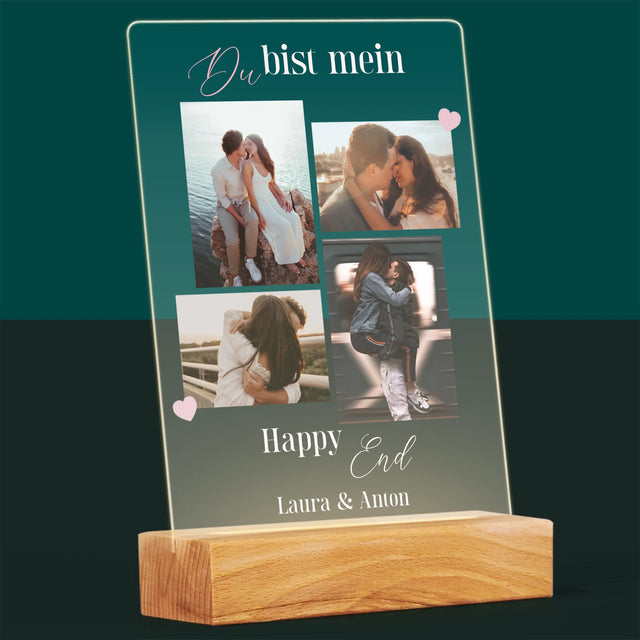 Fotocollage: Du Bist Mein Happy End - Druck Auf Acrylglas