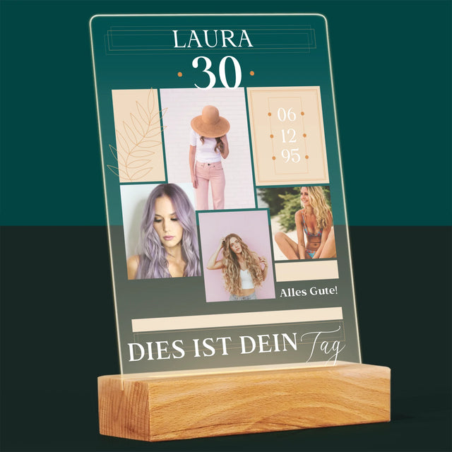 Fotocollage: Das Ist Dein Tag - Druck Auf Acrylglas
