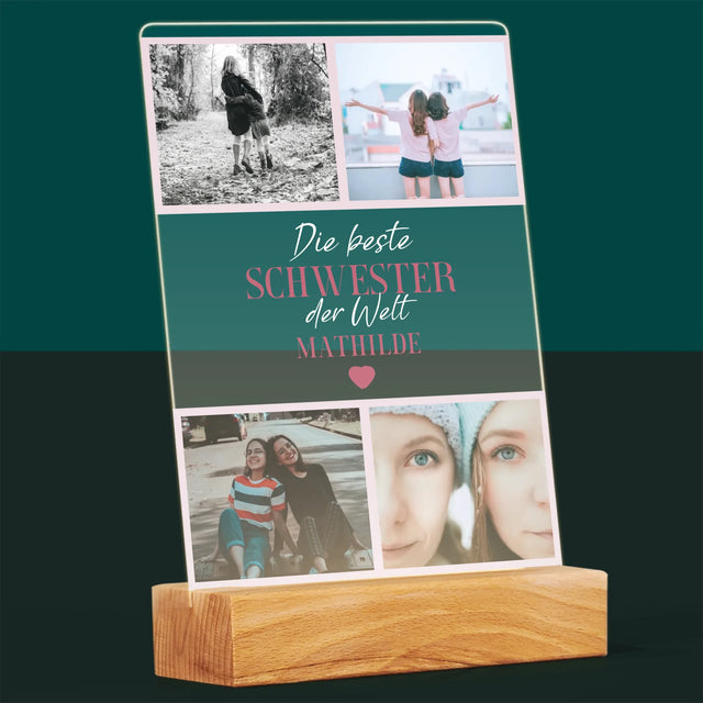 Fotocollage: Beste Schwester Der Welt - Druck Auf Acrylglas