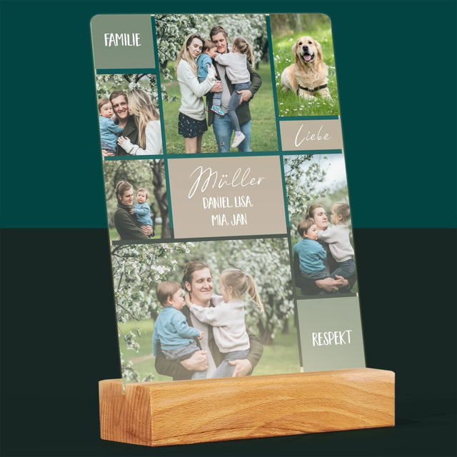 Fotocollage: Familie - Druck Auf Acrylglas