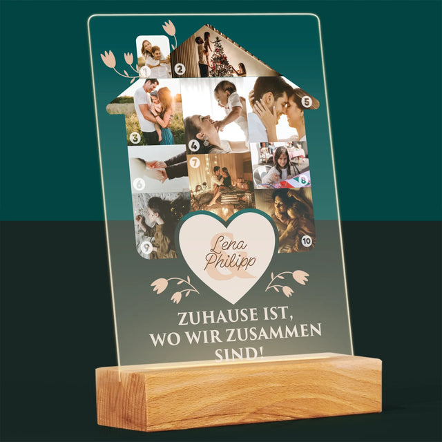 Form-Collage: Familienhaus - Druck Auf Acrylglas