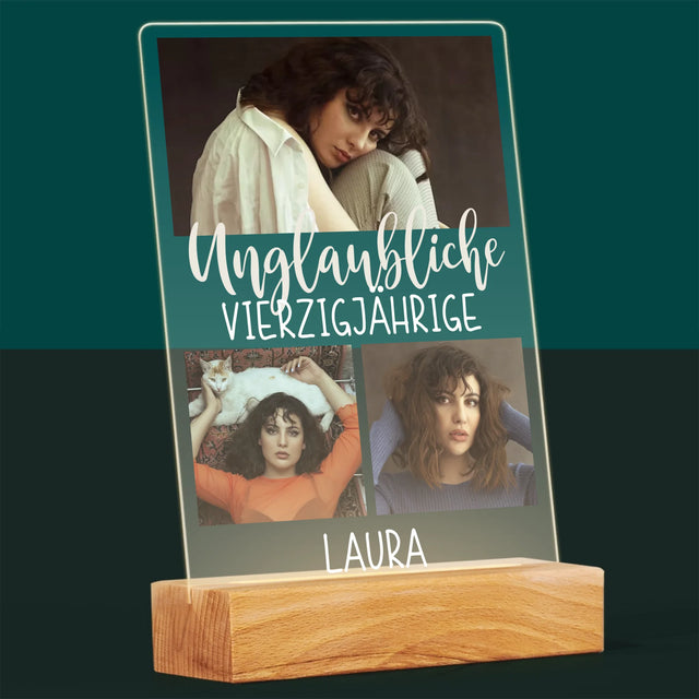 Fotocollage: Unglaubliche Vierzigjährige - Druck Auf Acrylglas