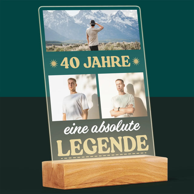 Fotocollage: 40 Jahre Lang Eine Legende - Druck Auf Acrylglas