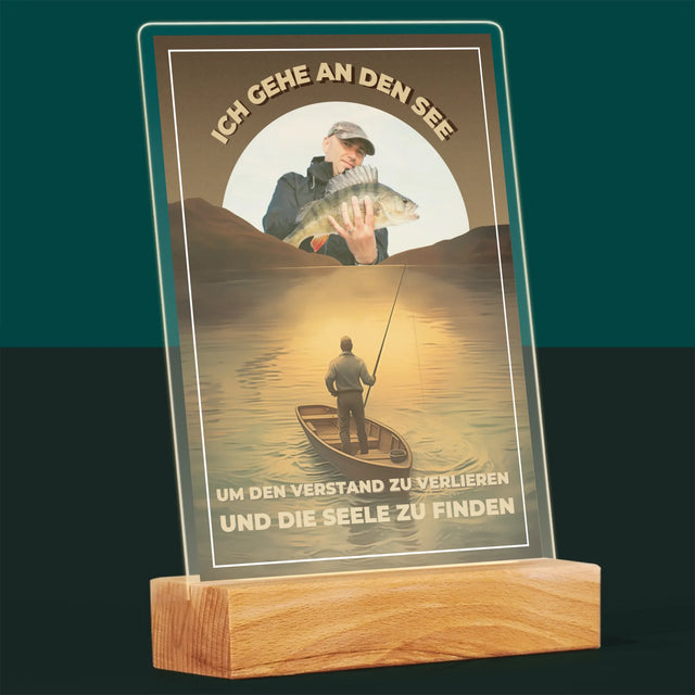 Foto Und Unterschrift: Ich Gehe An Den See - Druck Auf Acrylglas