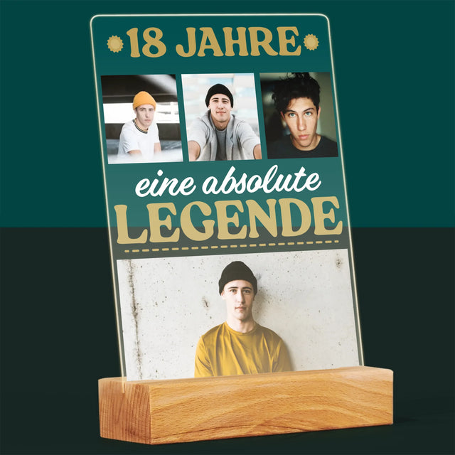 Fotocollage: 18 Jahre Als Legende - Druck Auf Acrylglas