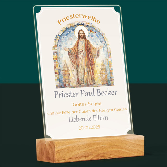 Name Und Unterschrift: Priesterweihe - Druck Auf Acrylglas