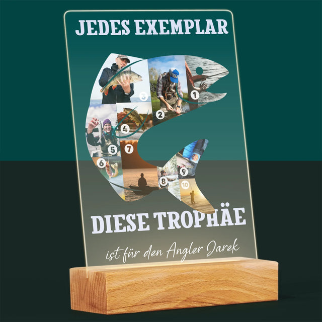 Form-Collage: Exemplar Eines Anglers - Druck Auf Acrylglas