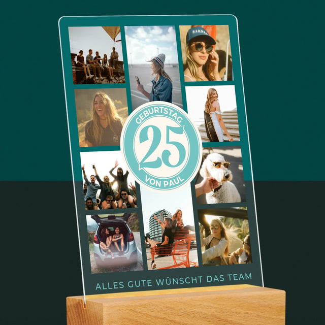 Fotocollage: 25 Geburtstag - Druck Auf Acrylglas