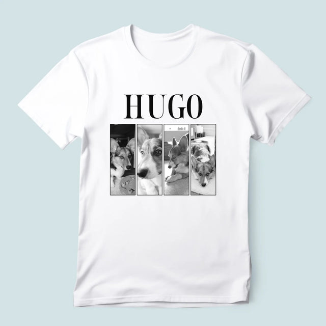Fotocollage: Bootleg Klassiker Mit Haustier - T-Shirt Für Herren